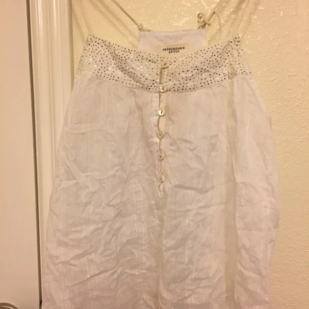 Sheer tank button up